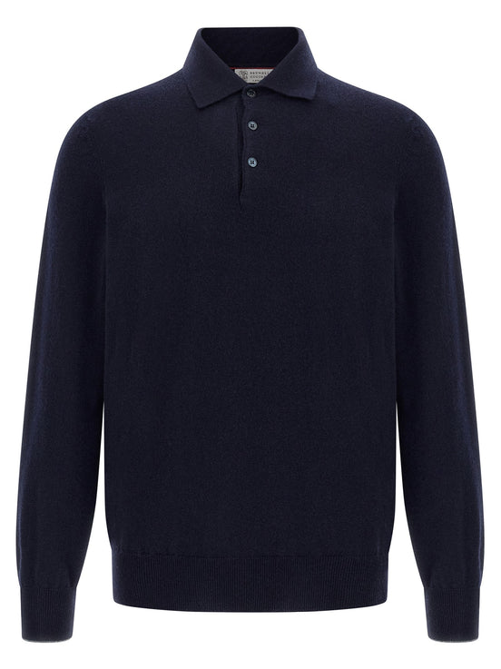 Cashmere polo shirt