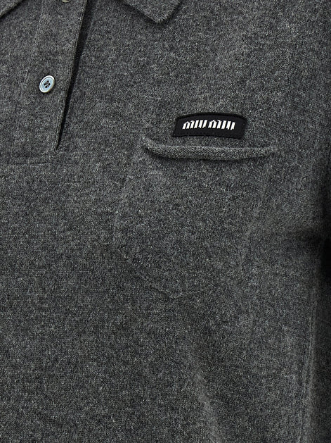 Miu Miu Cashmere polo shirt