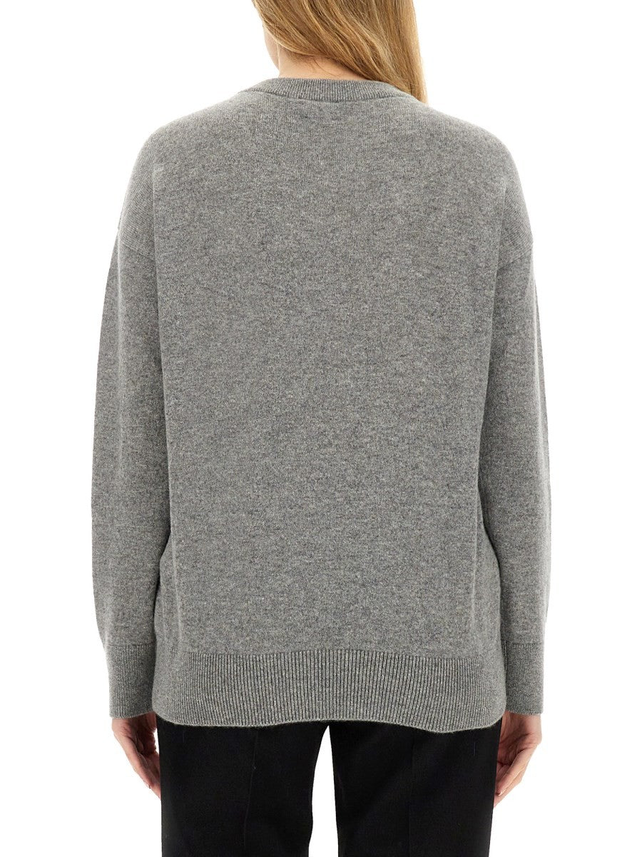 CASHMERE SWEATER WITH KILT PIN