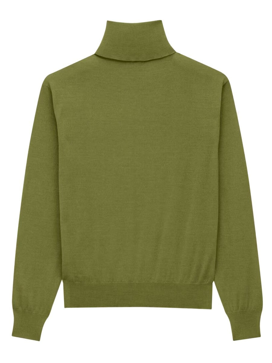  WOOL AND SILK TURTLENECK PULLOVER