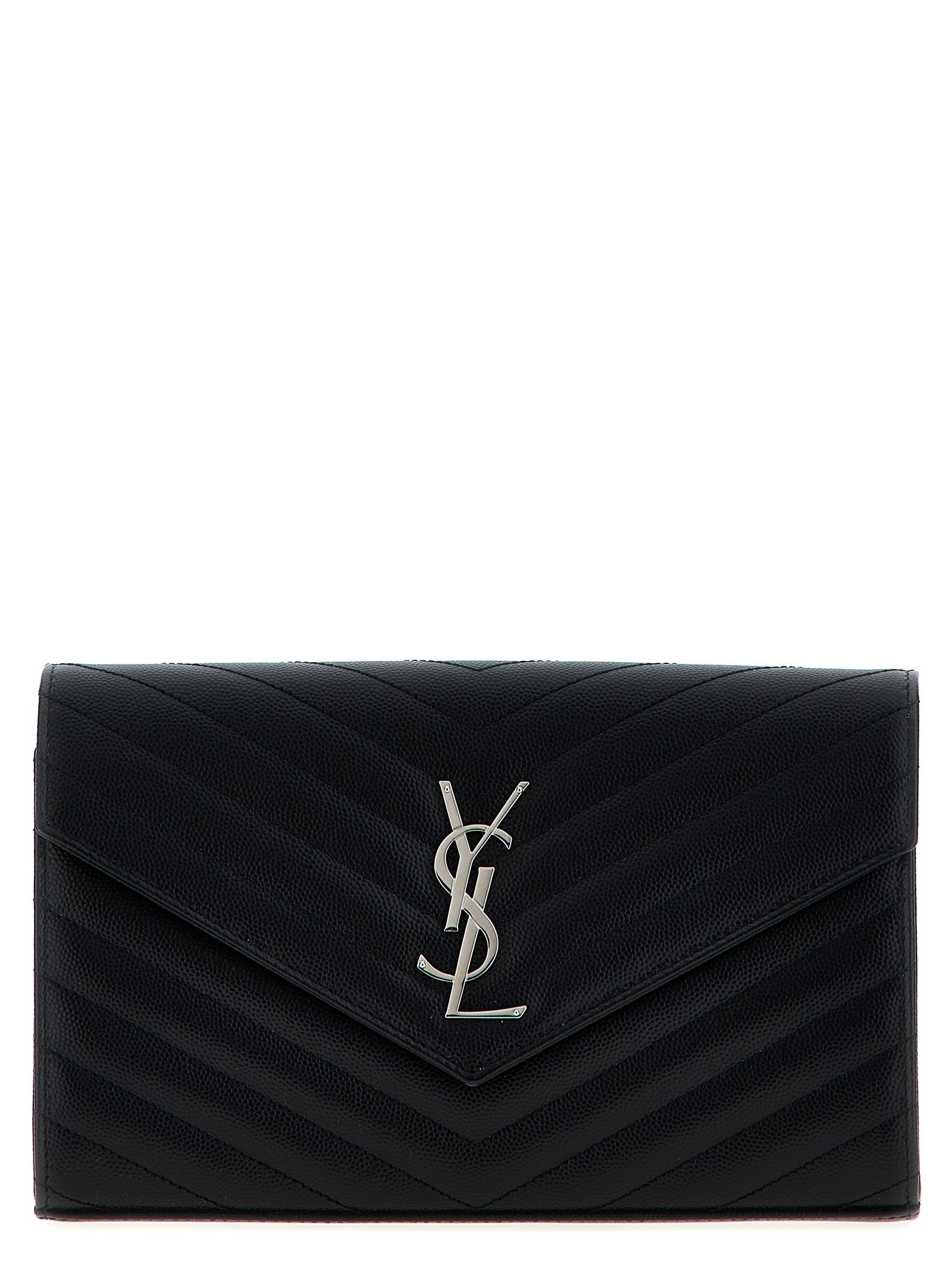 Cassandre Pochette grain-de-poudre leather crossbody bag