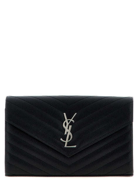 Cassandre Pochette grain-de-poudre leather crossbody bag