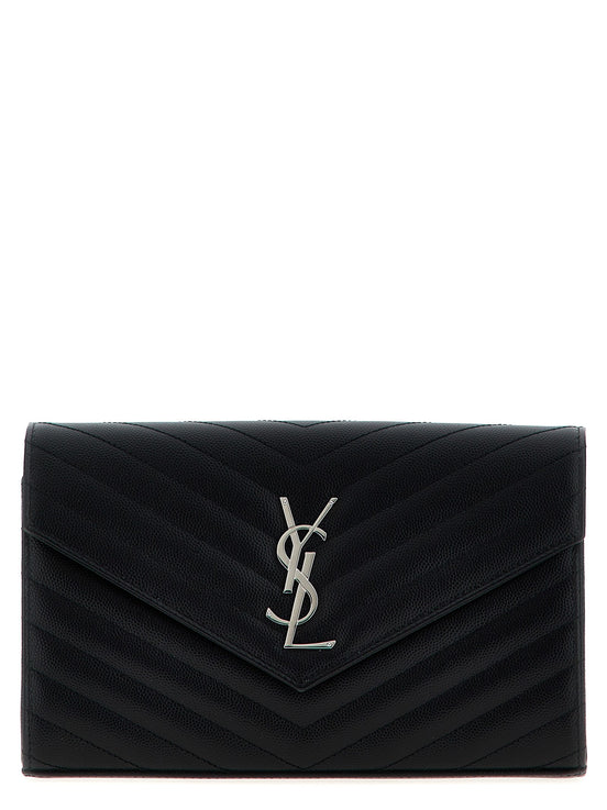 Cassandre Pochette grain-de-poudre leather crossbody bag