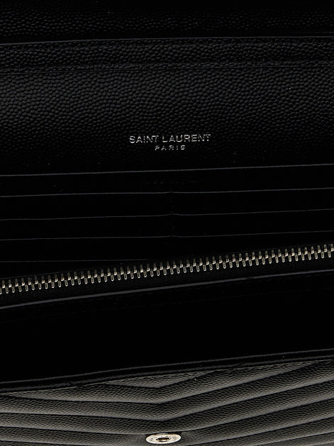 Cassandre Pochette grain-de-poudre leather crossbody bag