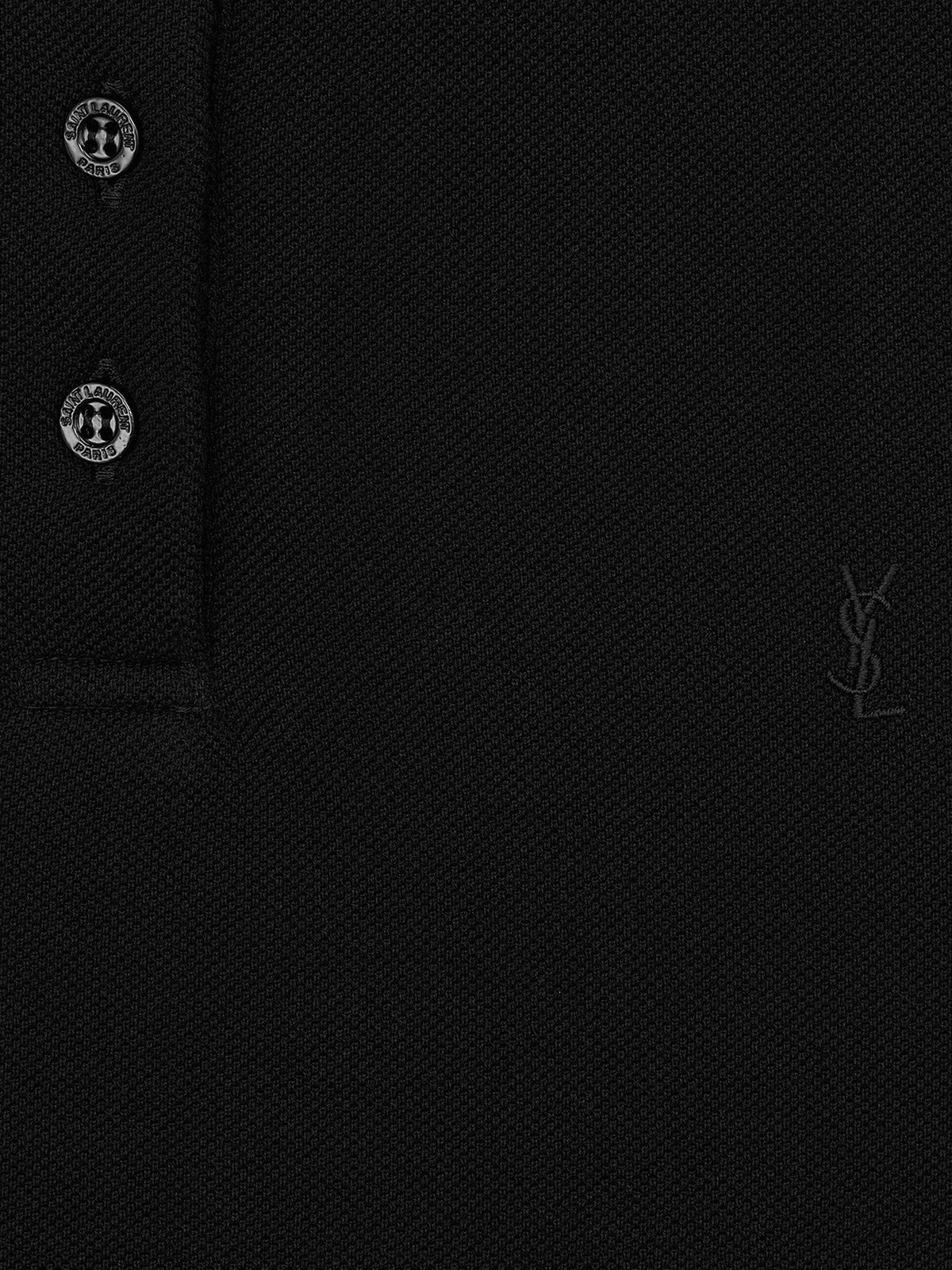 Saint Laurent Cassandre cotton polo shirt