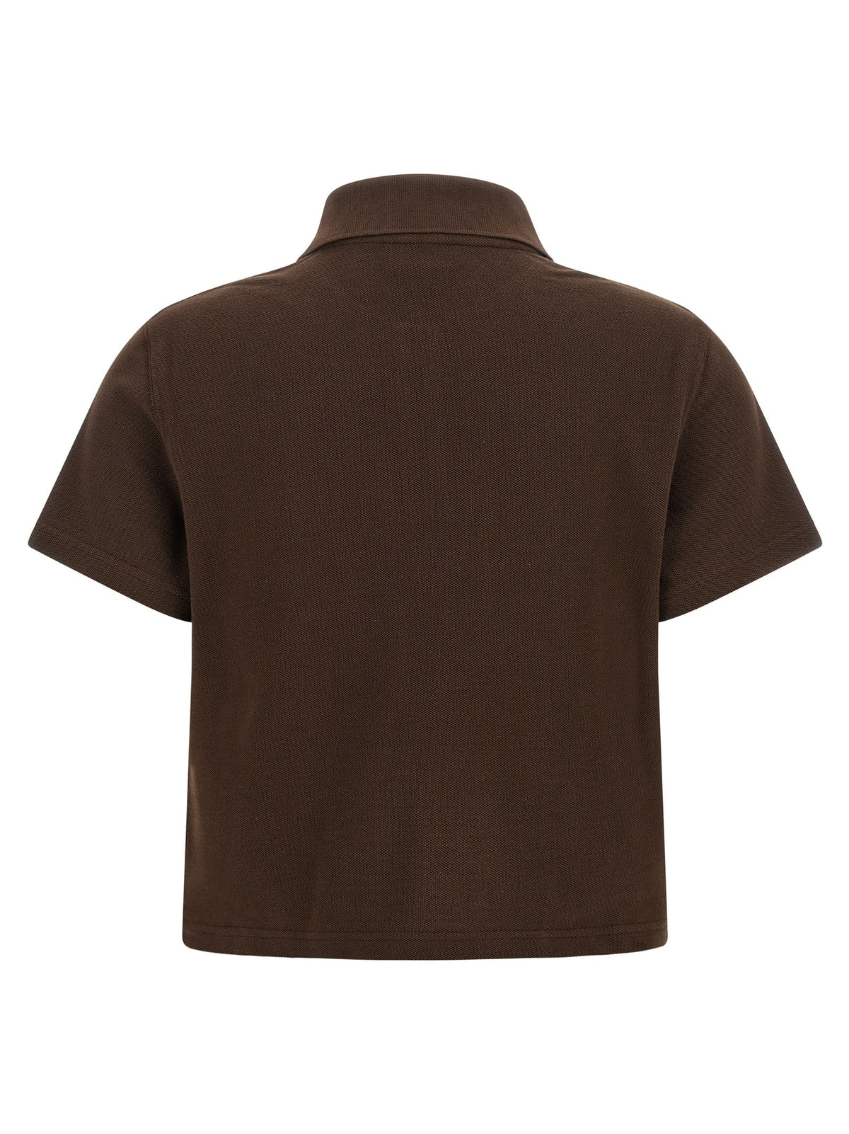 Saint Laurent 'Cassandre' crop polo shirt