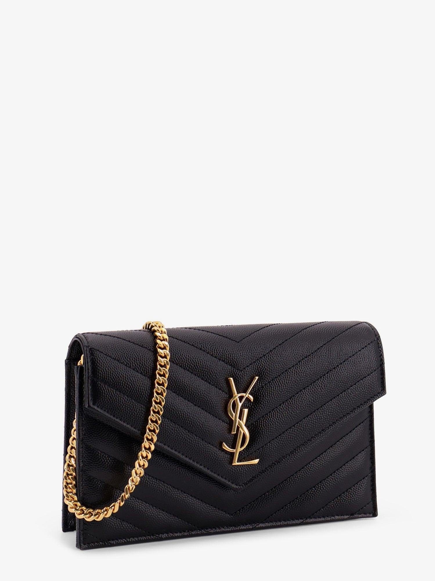 Cassandre Envelope Clutch Crossbody  Bag with Chain