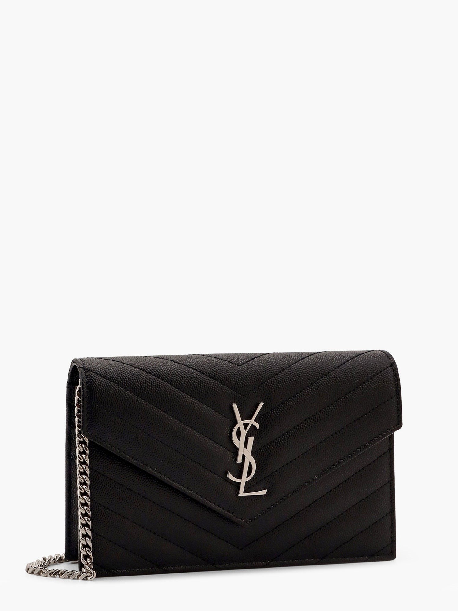 Saint Laurent Cassandre Pochette grain-de-poudre leather crossbody bag
