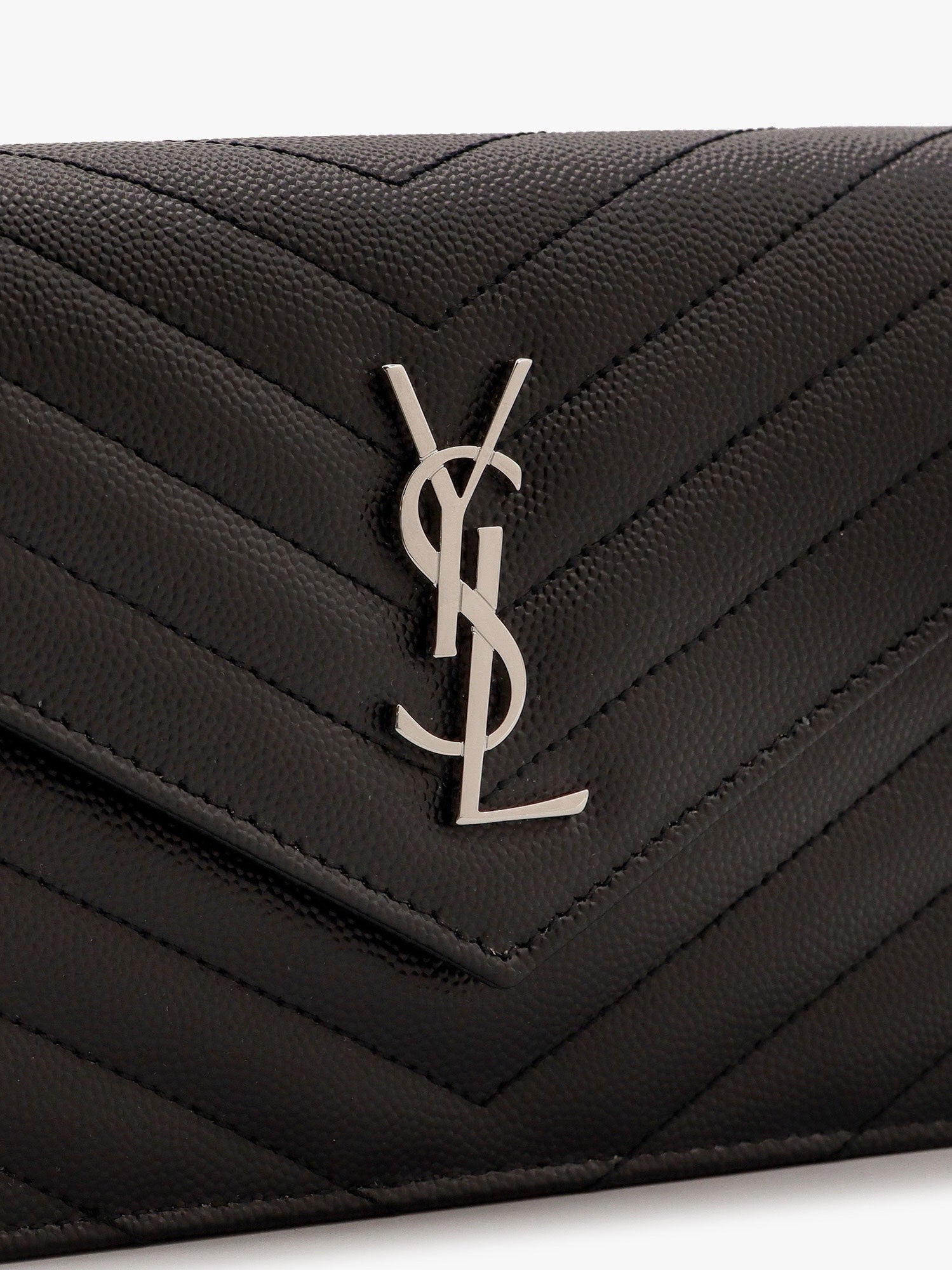 Saint Laurent Cassandre Pochette grain-de-poudre leather crossbody bag