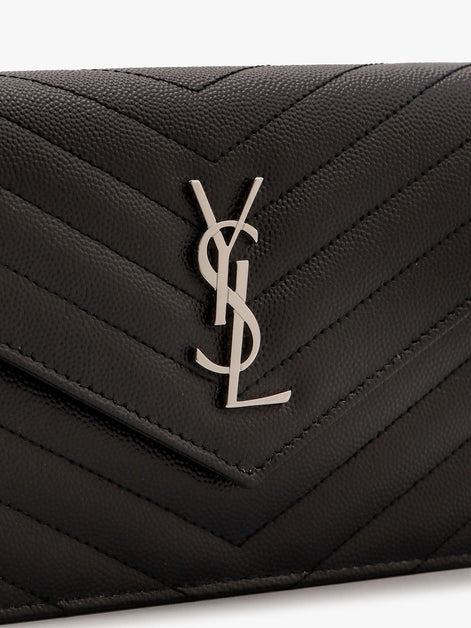 Saint Laurent Cassandre Pochette grain-de-poudre leather crossbody bag