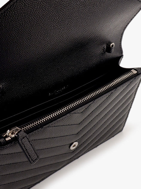 Saint Laurent Cassandre Pochette grain-de-poudre leather crossbody bag