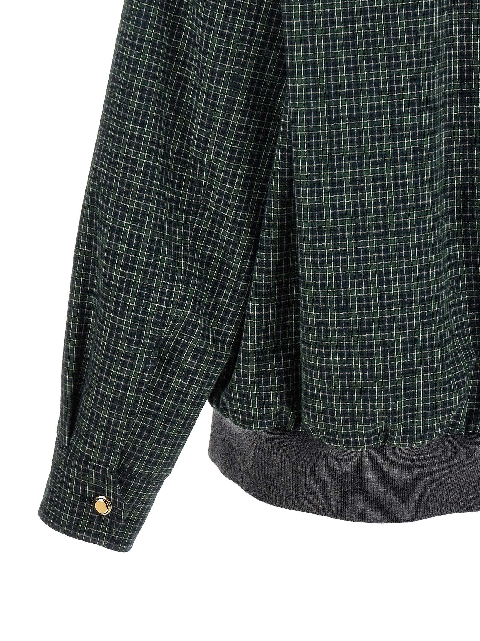 Check cotton blouson