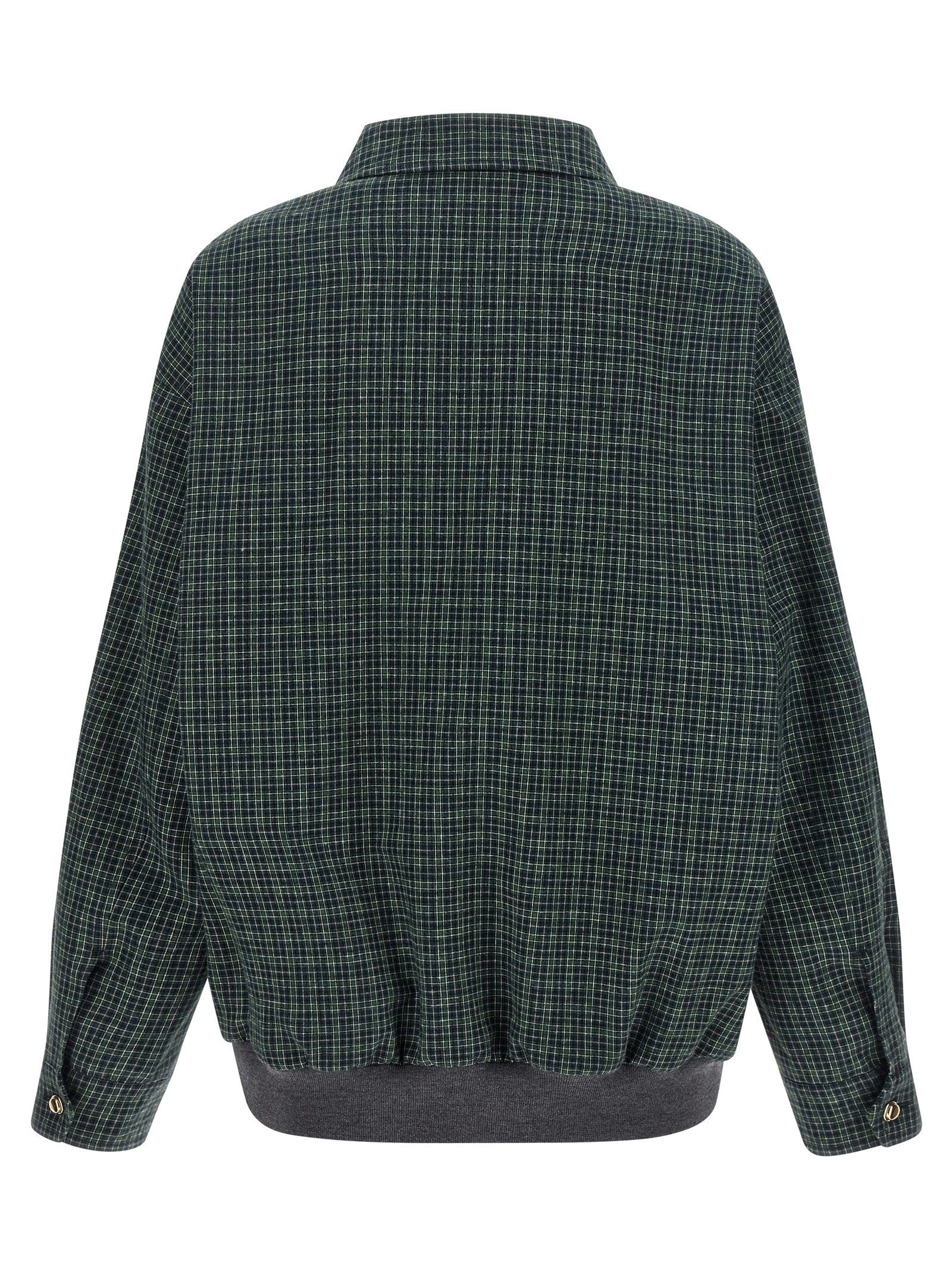 Check cotton blouson