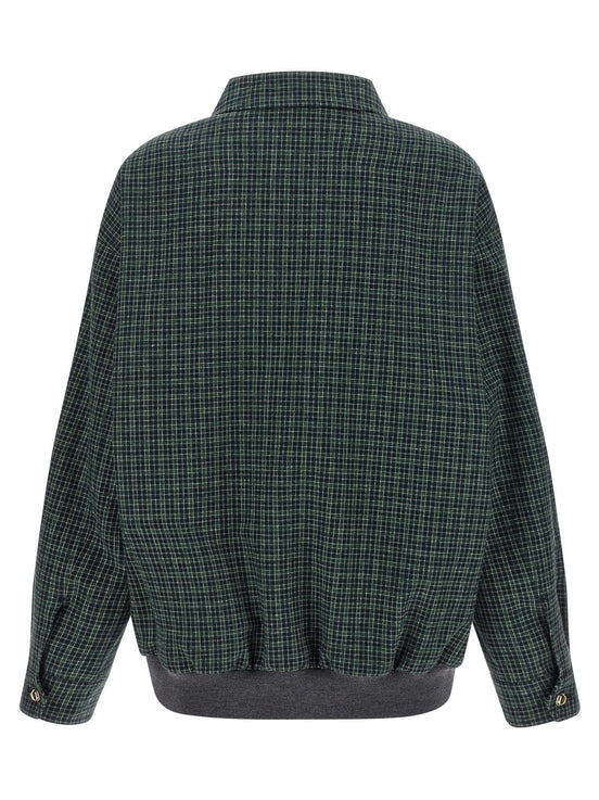 Miu Miu Check cotton blouson