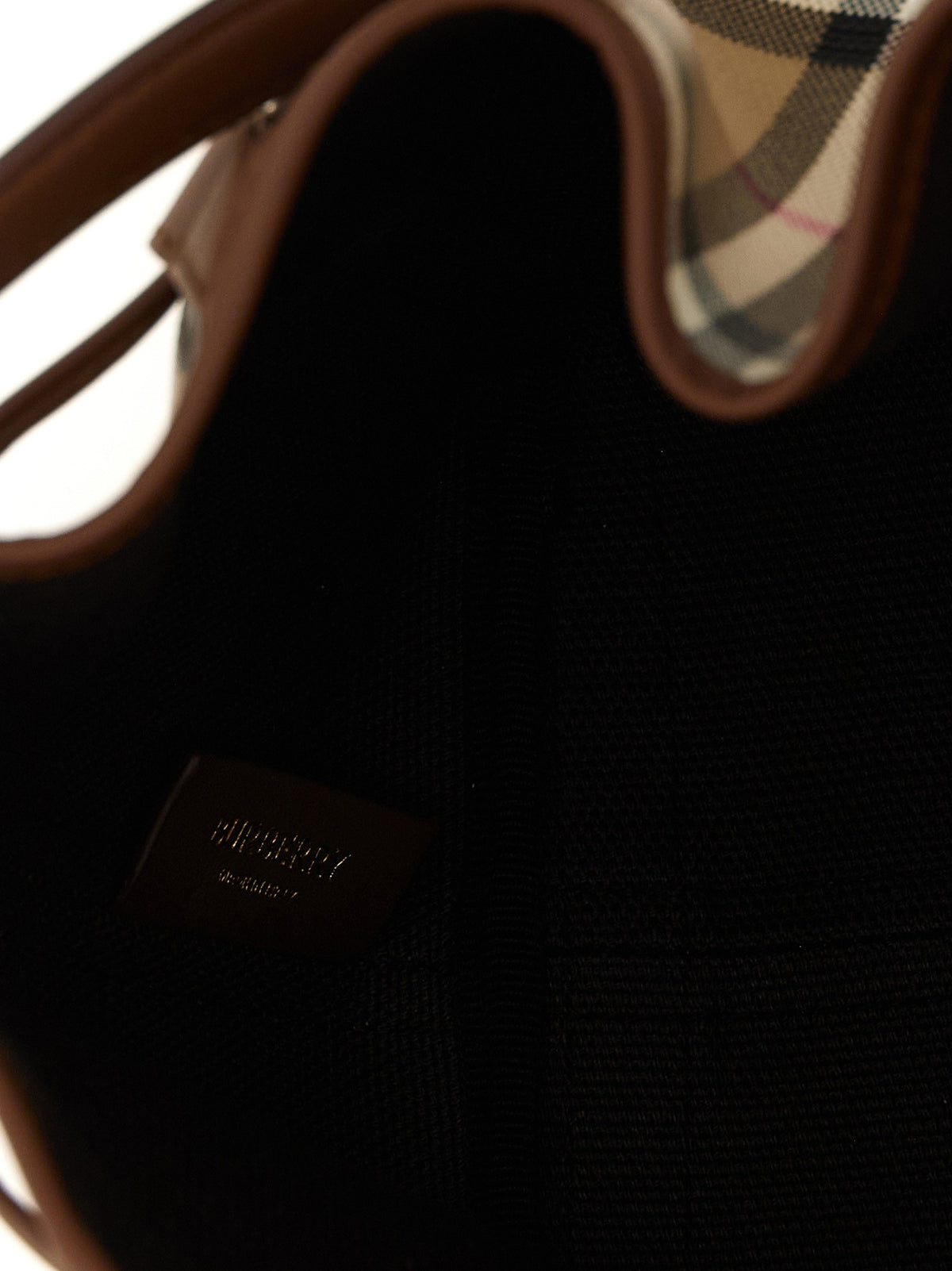 Burberry Check mini bucket bag