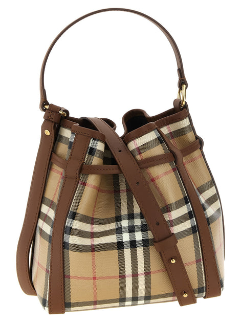 Burberry Check mini bucket bag