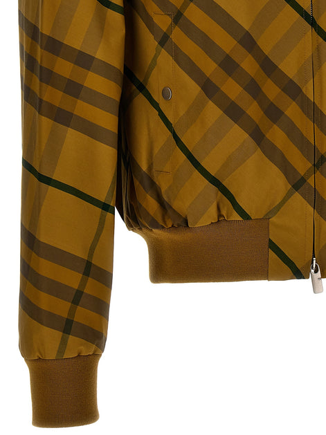Check print jacket