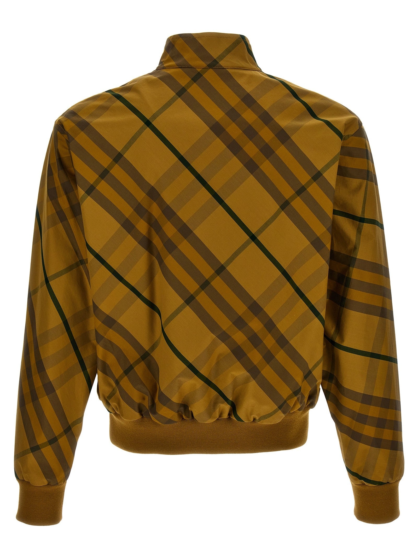 Check print jacket