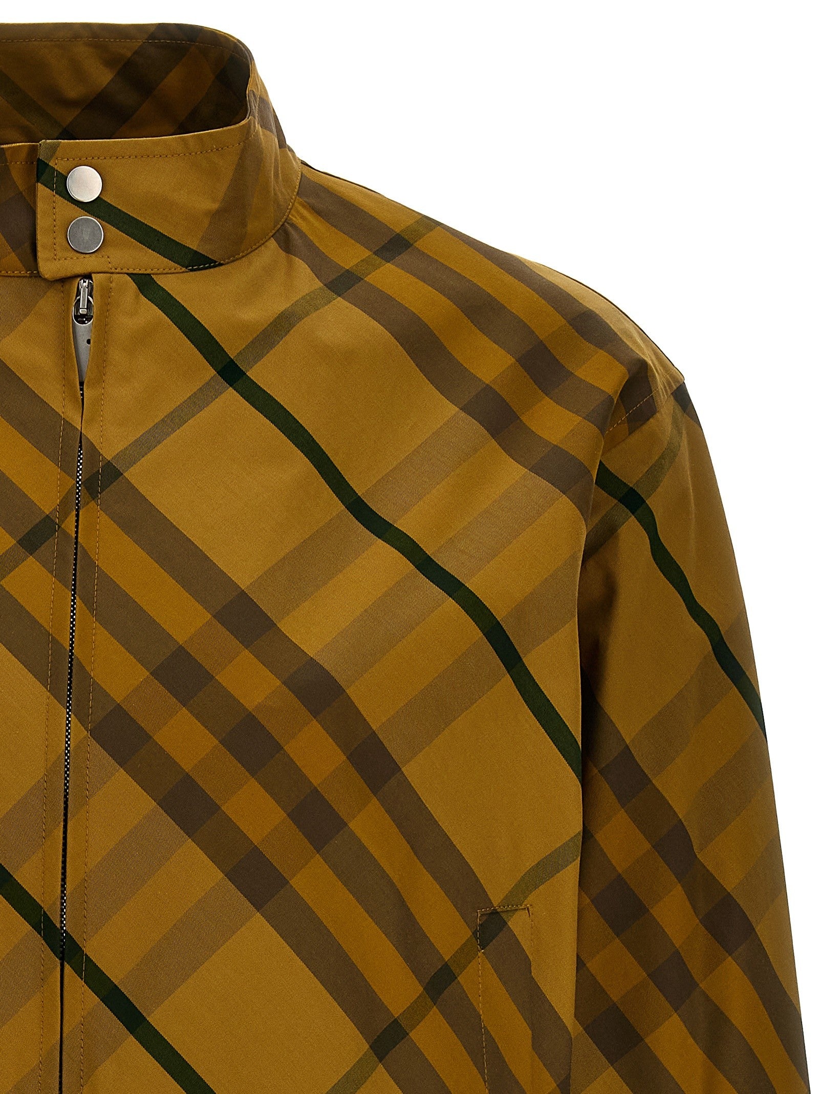 Check print jacket