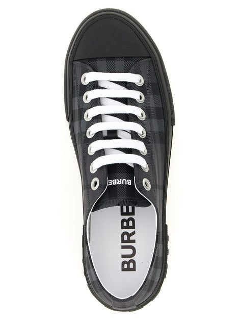 Check print sneakers