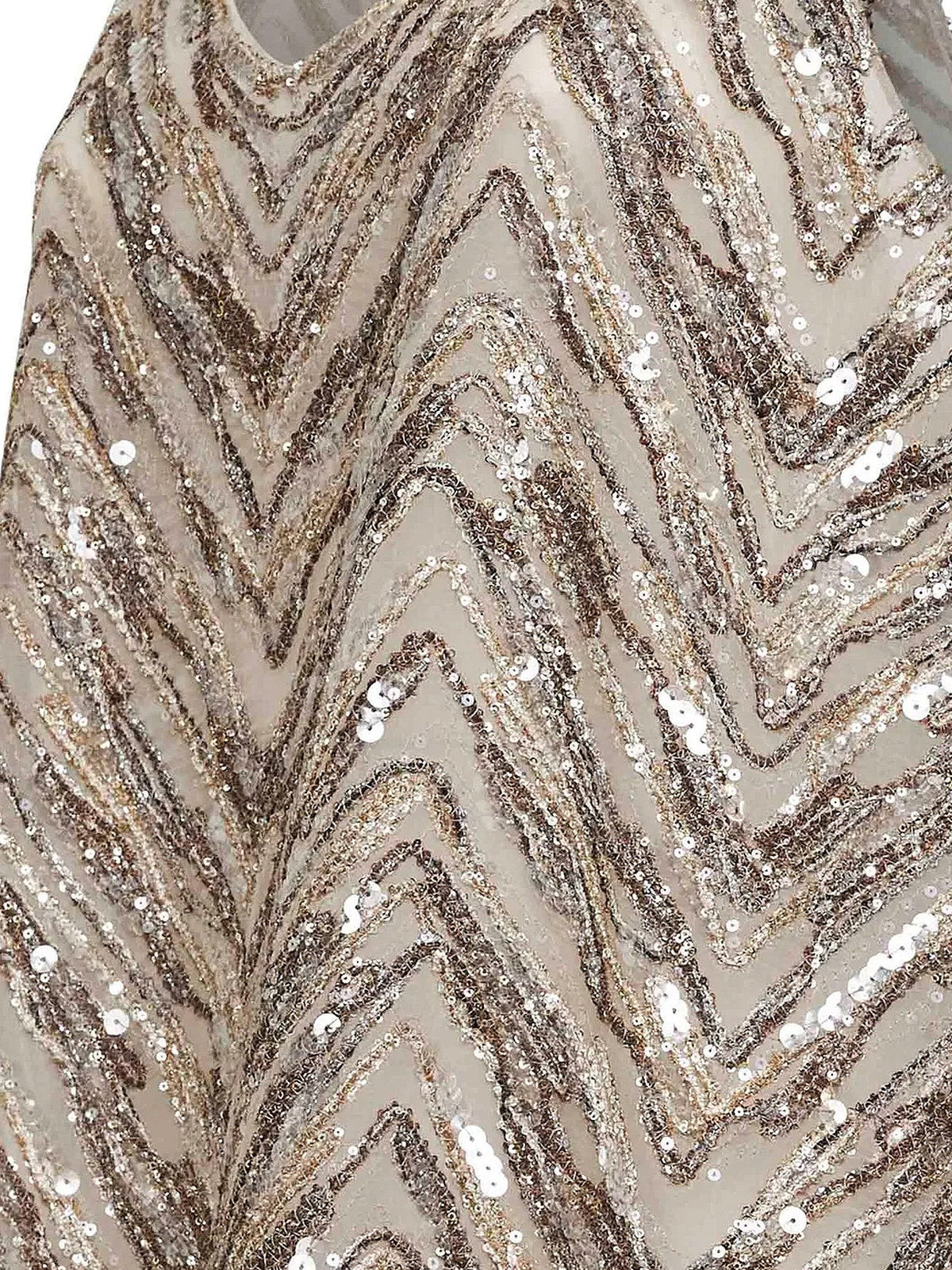 Brunello Cucinelli Chevron Sequin Top