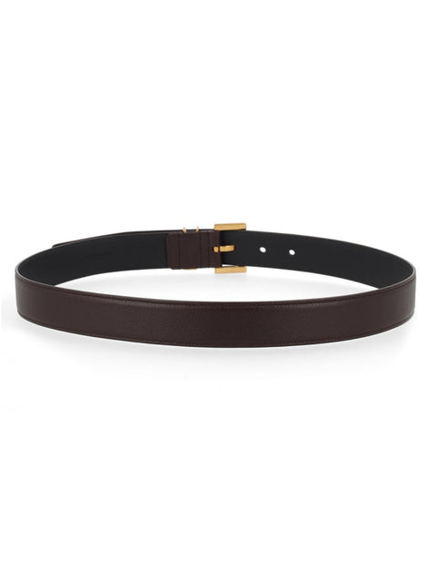 Saint Laurent Cintura Cassandre con Fibbia Quadrata