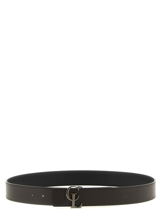 CHRISTIAN LOUBOUTIN 'CL' reversible belt