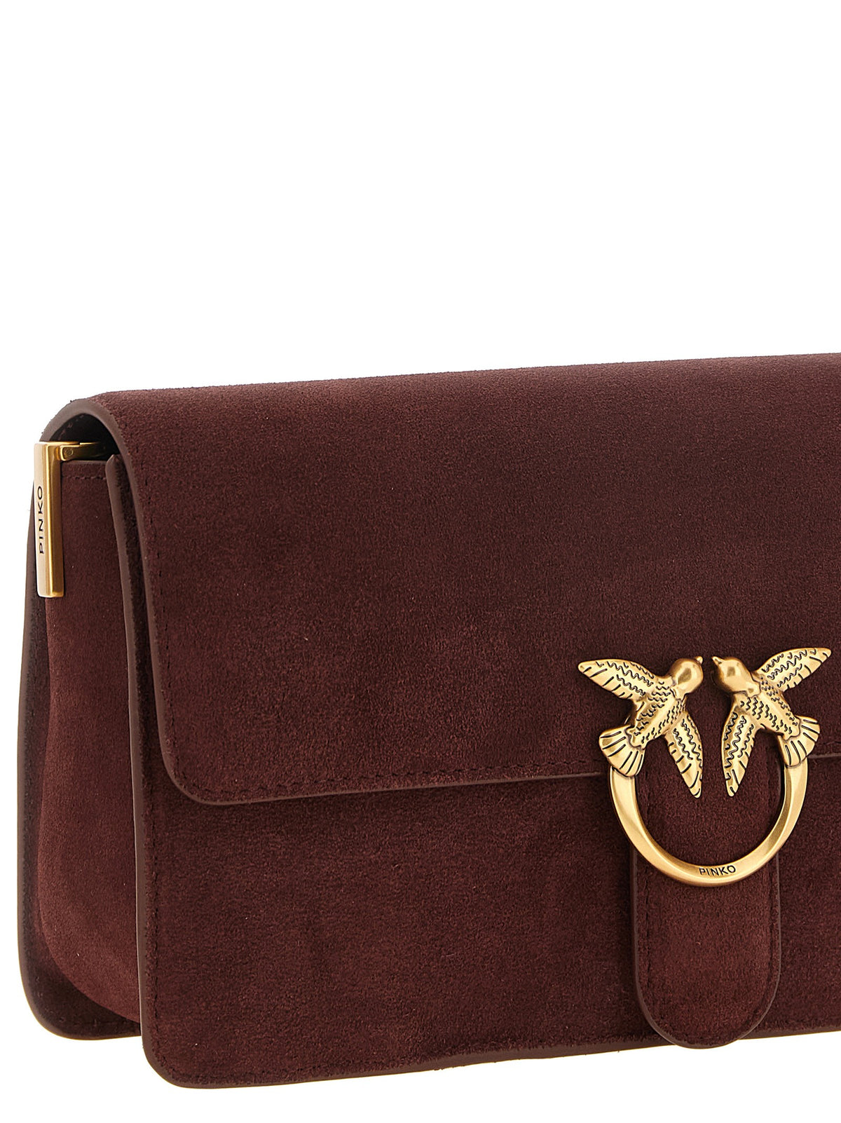 Pinko Classic burgundy 'Love One Slouchy' shoulder bag
