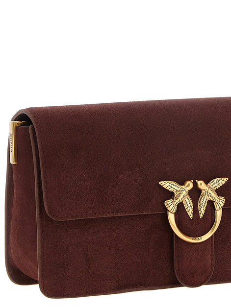 Pinko Classic burgundy 'Love One Slouchy' shoulder bag
