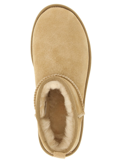 Ugg 'Classic Ultra Mini' beige ankle boots
