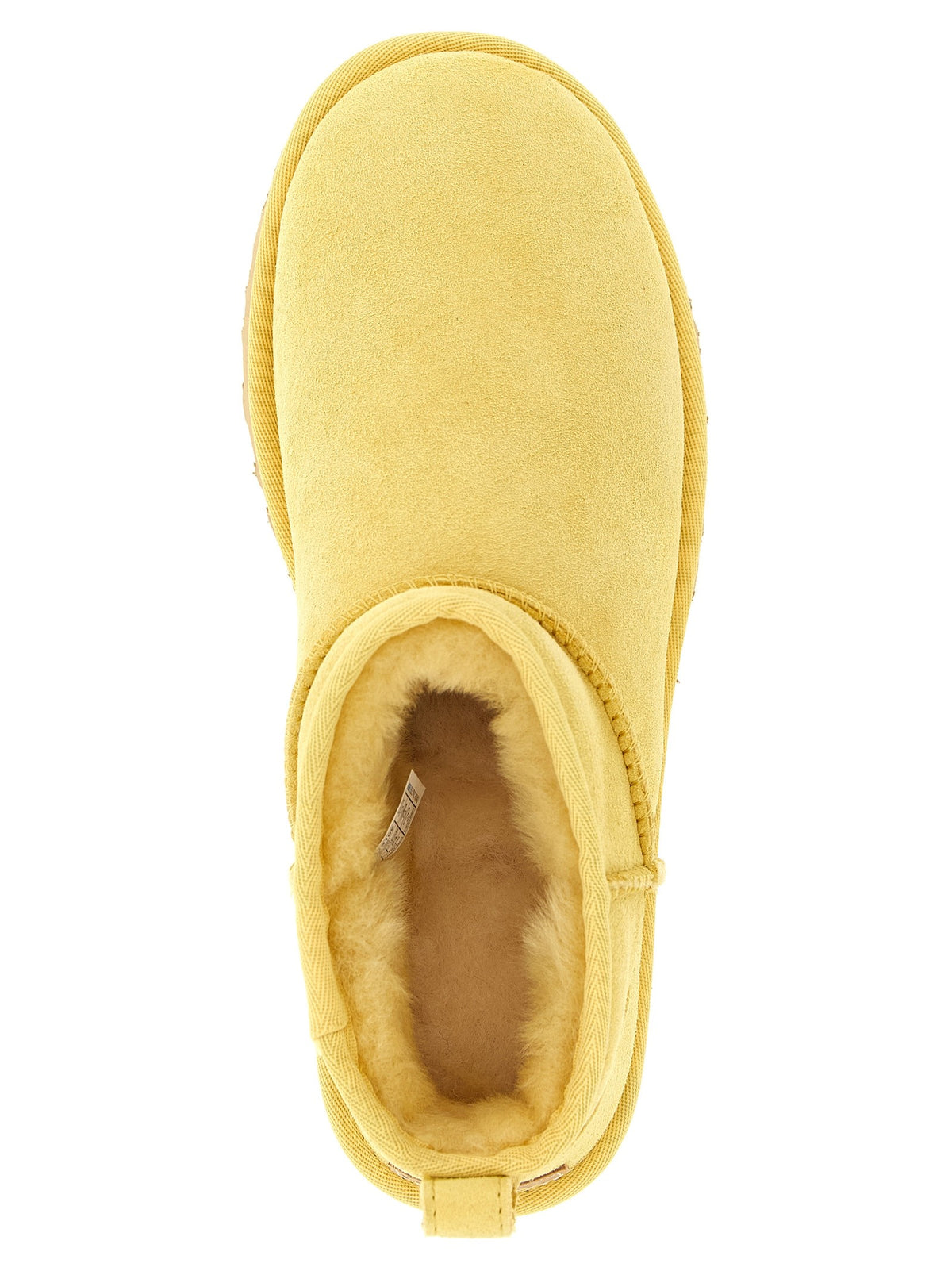 Ugg 'Classic Ultra Mini' yellow ankle boots