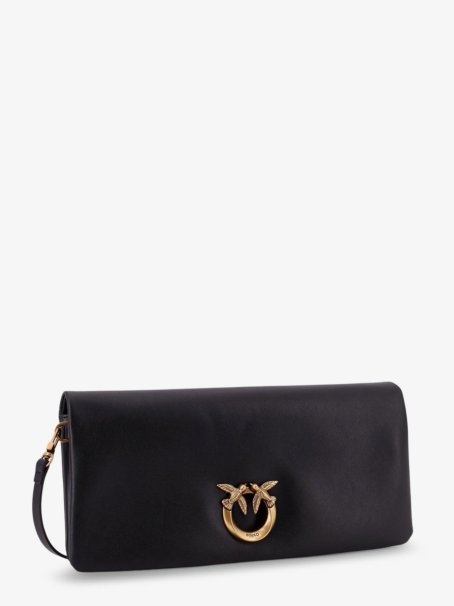 Pinko Click Soft Horizontal leather crossbody bag
