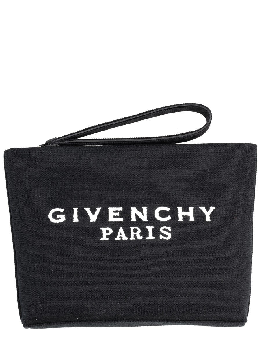 CLUTCH BAG WITH LOGO