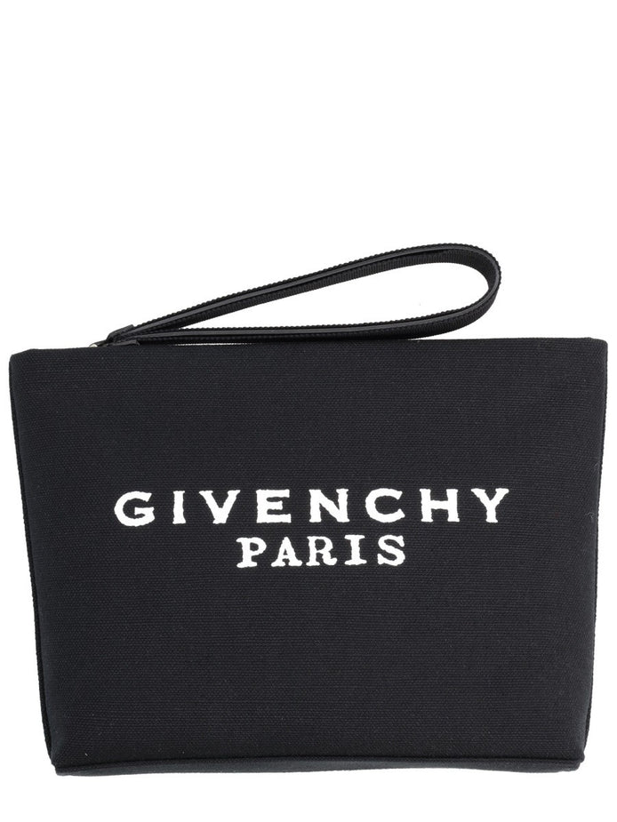 CLUTCH BAG WITH LOGO