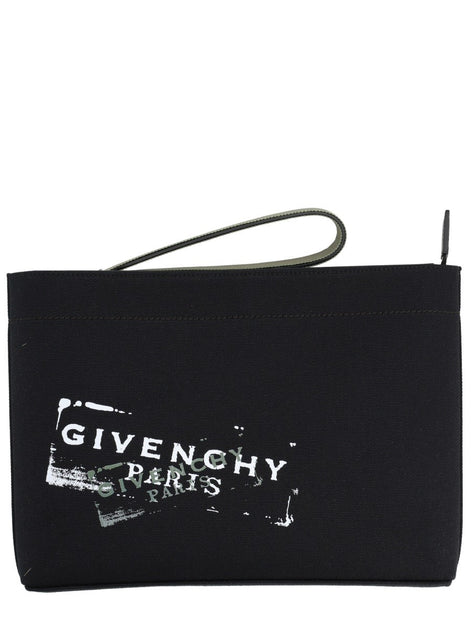 CLUTCH BAG WITH LOGO
