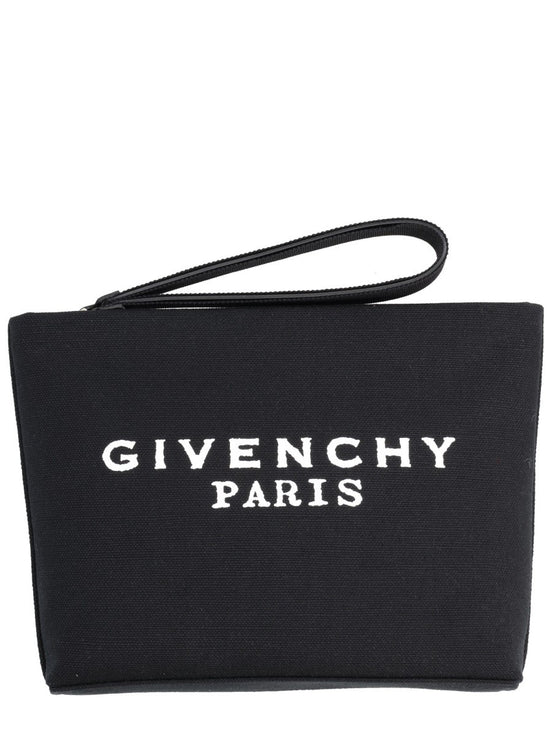 CLUTCH BAG WITH LOGO