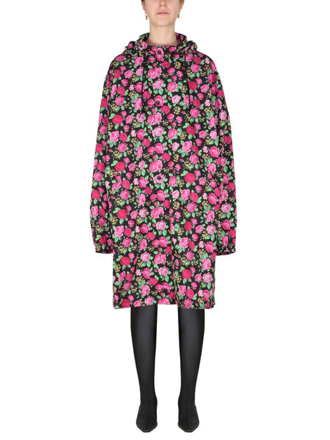 COAT WITH FLORAL PATTERN