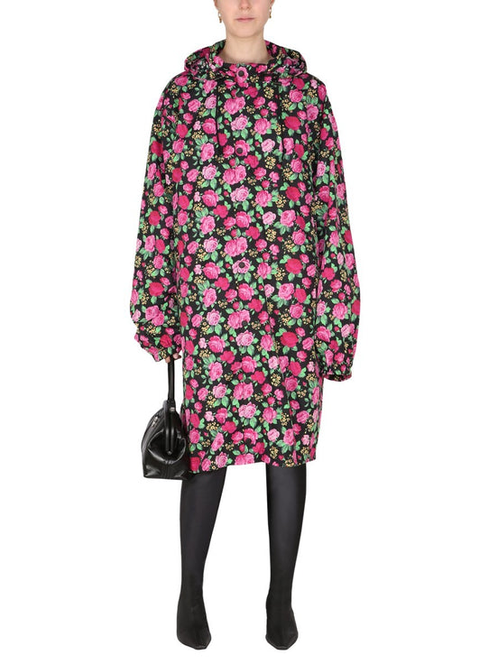 COAT WITH FLORAL PATTERN