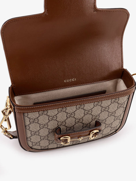 Gucci Coated canvas Gucci Horsebit 1955 crossbody bag with GG Supreme motif