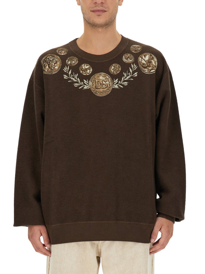 COIN PRINT SWEATSHIRT