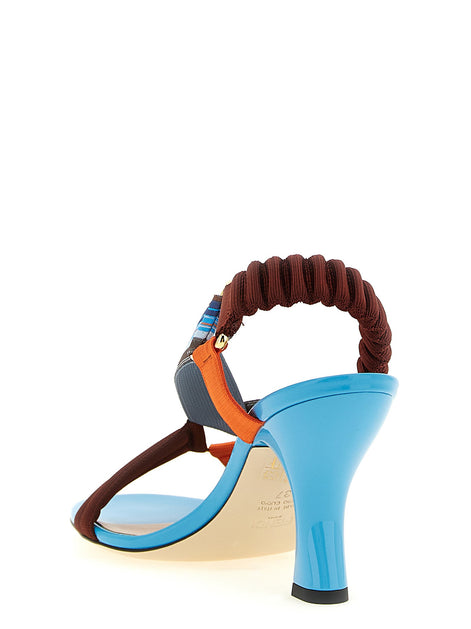 Fendi 'Colibrì' sandals with woven ribbons