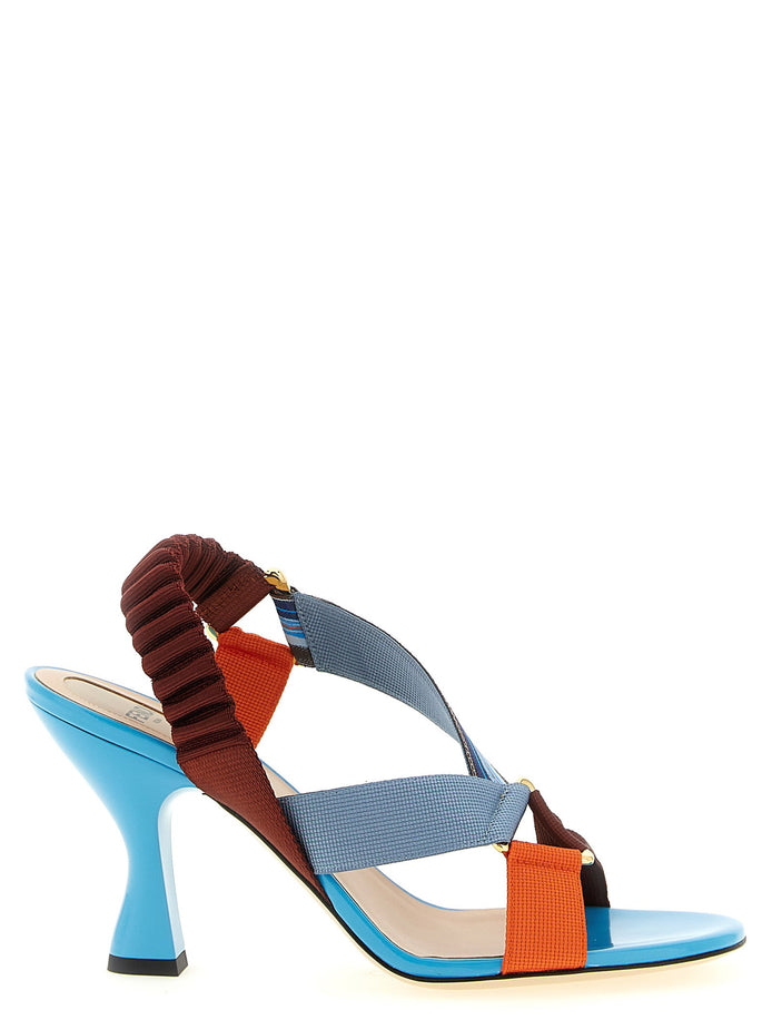 'Colibrì' sandals with woven ribbons
