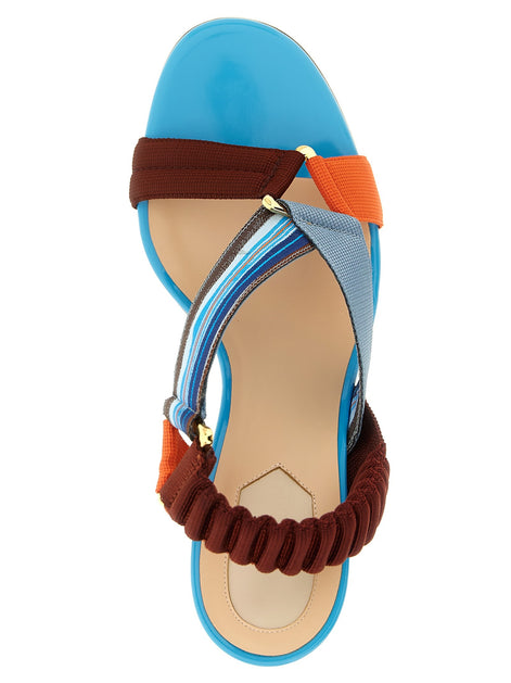 Fendi 'Colibrì' sandals with woven ribbons