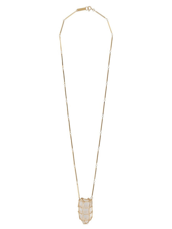 COLLANA CON PENDENTE "ROCK CRYSTAL"