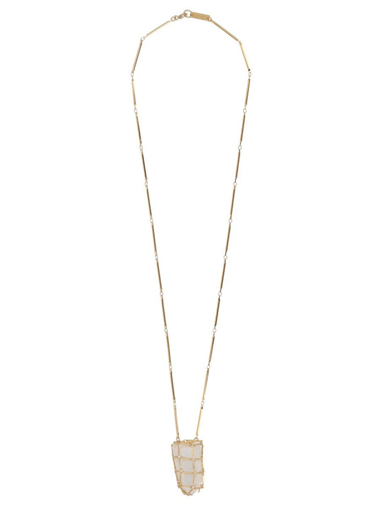 COLLANA CON PENDENTE "ROCK CRYSTAL"