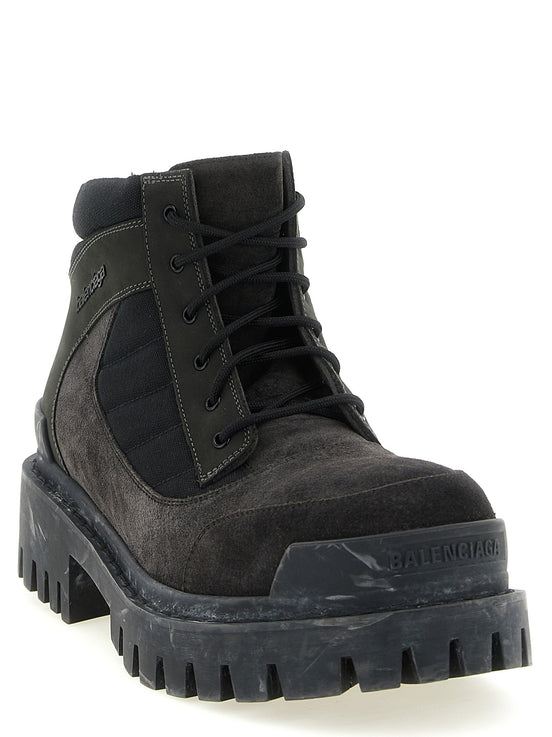 'Combat Strike' ankle boots