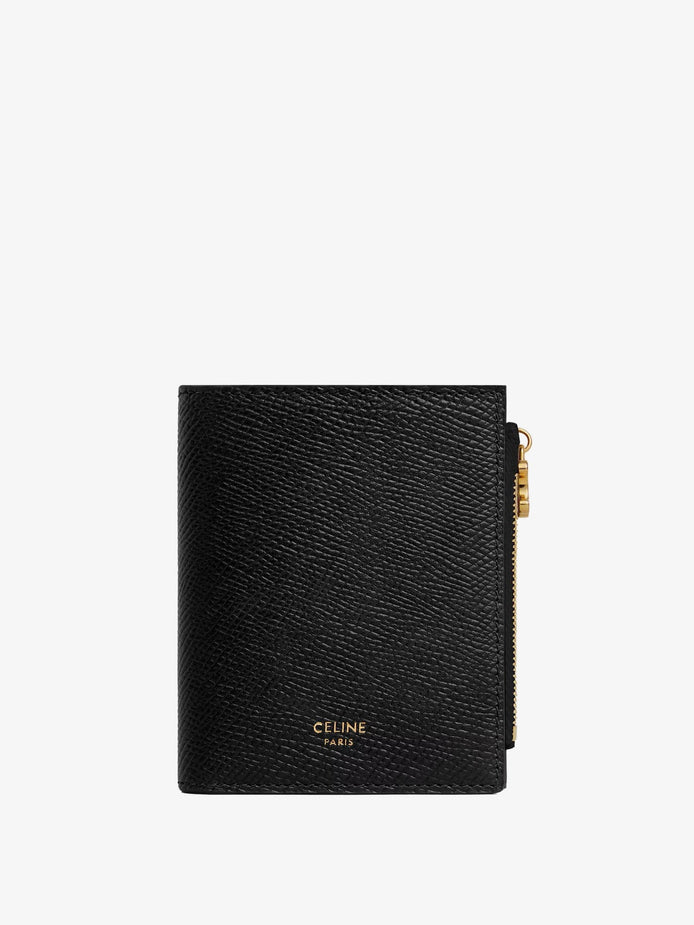 Compact wallet with Triomphe charm
