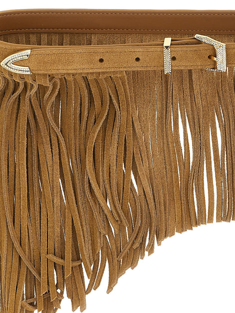 Pinko 'Con Frange' suede belt