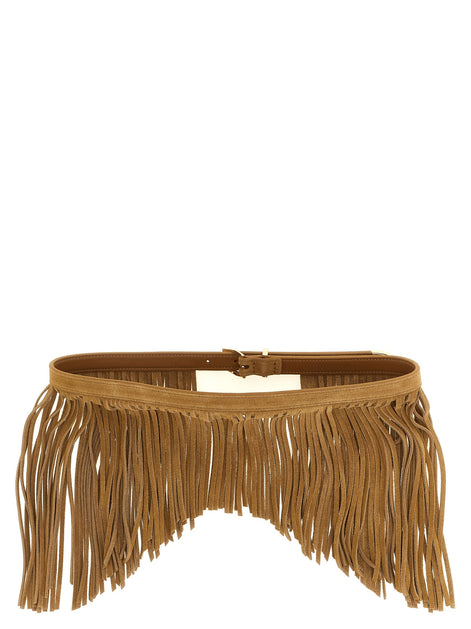 Pinko 'Con Frange' suede belt