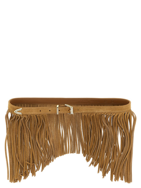'Con Frange' suede belt